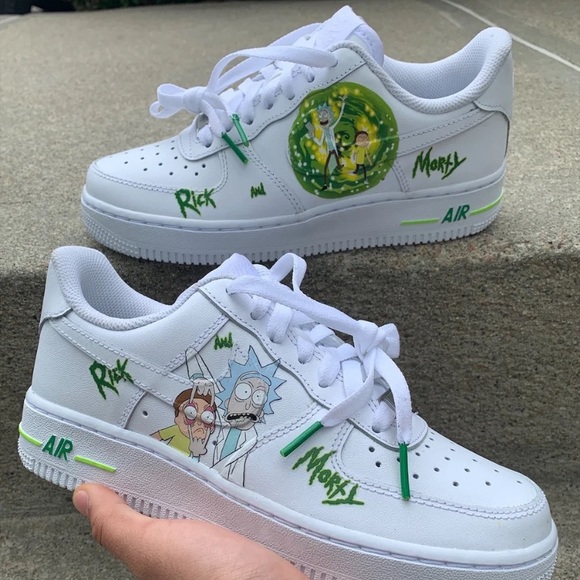rick and morty nike air force 1